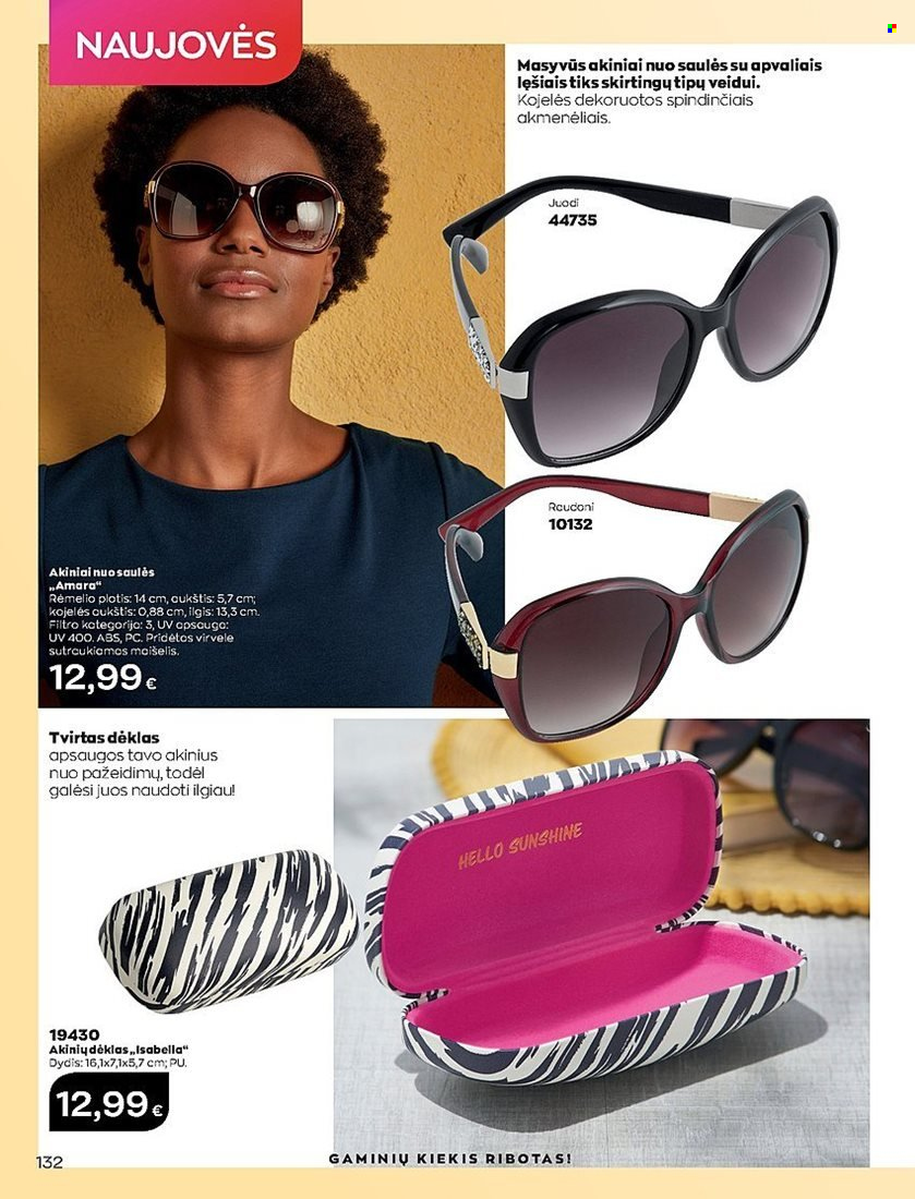 „Avon“ leidinys - 2022 05 01 - 2022 05 31 - Išpardavimų produktai - akinius, déklas, akiniai. 132 puslapis.