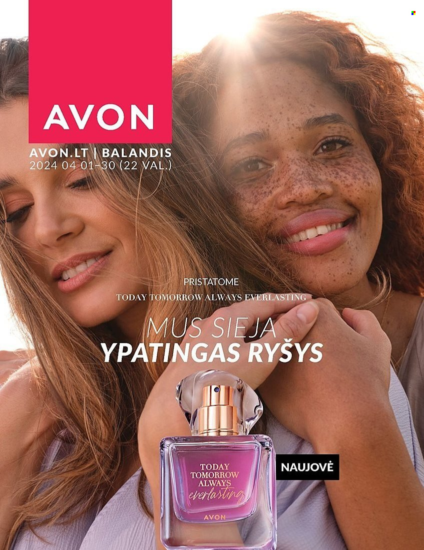 thumbnail - „Avon“ leidinys - 2024 04 01 - 2024 04 30 - Išpardavimų produktai - Avon. 1 puslapis.
