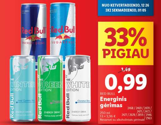 Red Bull Energinis gėrimas