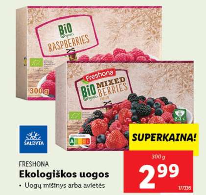 FRESHONA Ekologiškos uogos