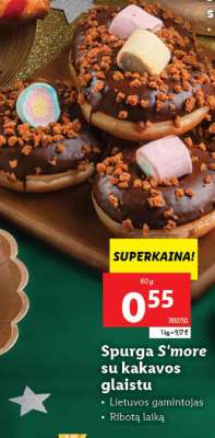 Spurga S'more su kakavos glaistu