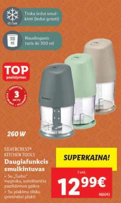 SILVERCREST® KITCHEN TOOLS Daugiafunkcis smulkintuvas