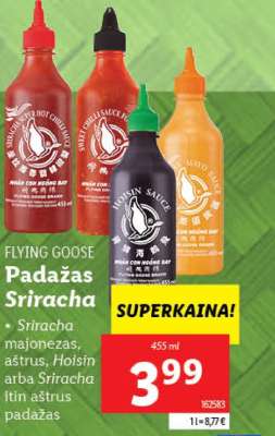 Flying Goose Padažas Sriracha