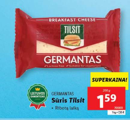 Germantas Sūris Tilsit