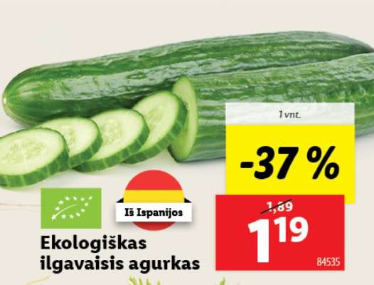 Ekologiškas ilgavais agurkas