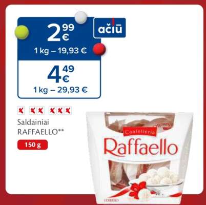 Saldainiai RAFFAELLO