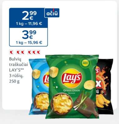 Bulvių traškučiai LAY'S