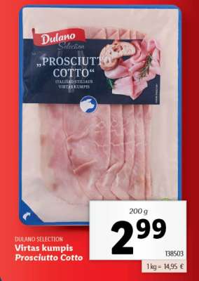 Virtas kumpis Prosciutto Cotto