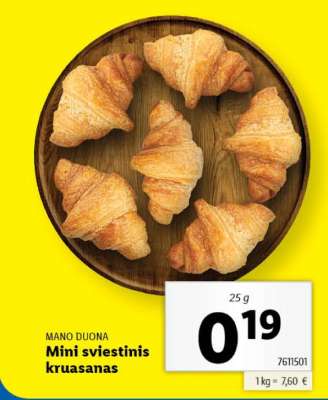 Mini sviestinis kruasanas