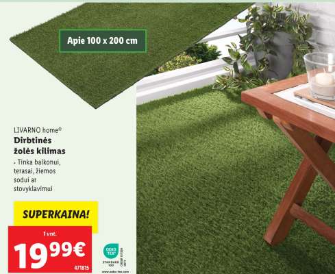 Dirbtinės žolės kilimas