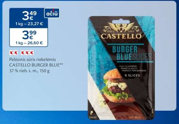 CASTELLO BURGER BLUE