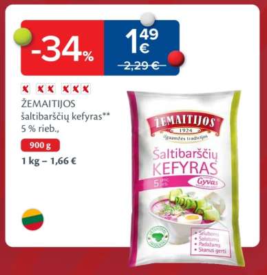 ŽEMAITIJOS šaltibarščių kefyras