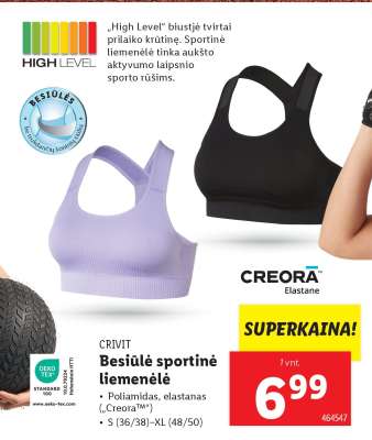 Besiūlė sportinė liemenėlė