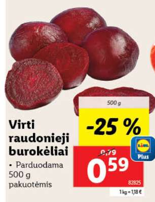 Virti raudonieji burokėliai