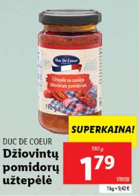 Džiovintų pomidorų užtepėlė