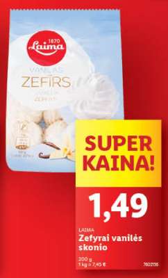 Zefyrai vanilės skonio