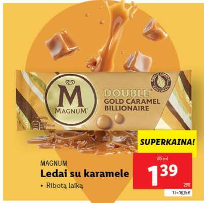 Ledai su karamele