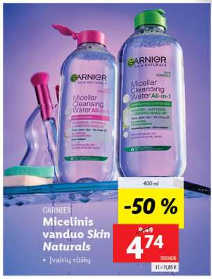 Micelinis vanduo Skin Naturals