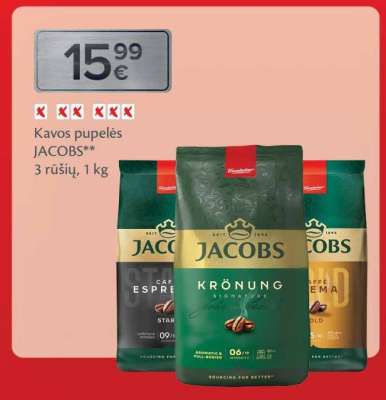 Kavos pupelės JACOBS