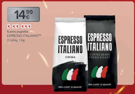 Kavos pupelės ESPRESSO ITALIANO
