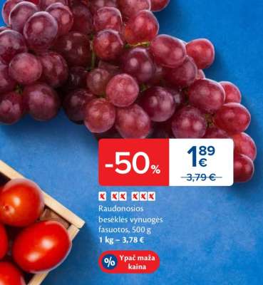 Raudonosios besėklės vynuogės