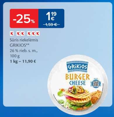 Sūris riekelėmis GRIKIOS