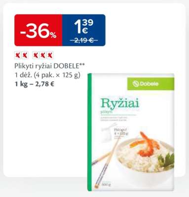 Plikyti ryžiai DOBELE