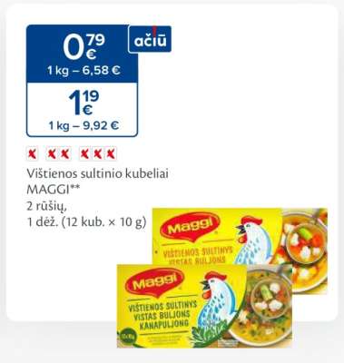 Vištienos sultinio kubeliai MAGGI