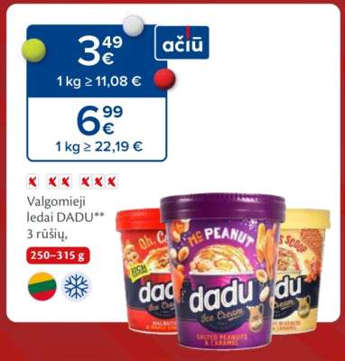 Valgomieji ledai DADU