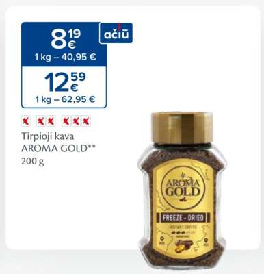 Tirpioji kava AROMA GOLD