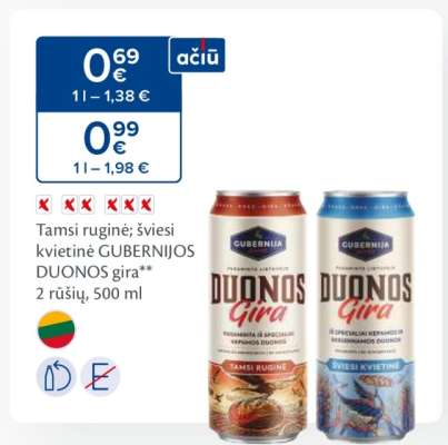 GUBERNIJOS DUONOS gira
