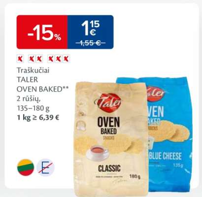 Traškučiai TALER OVEN BAKED