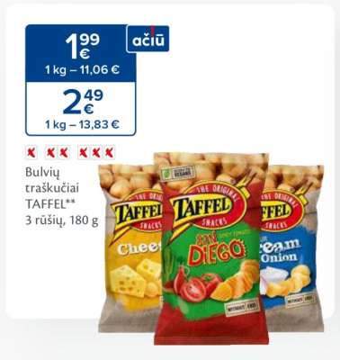 Bulvių traškučiai TAFFEL