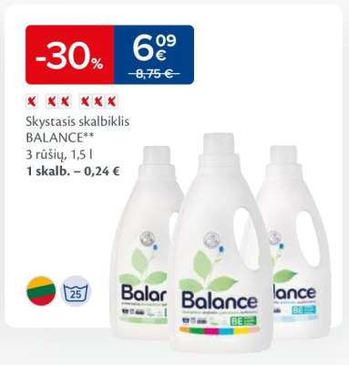 Skystasis skalbiklis BALANCE