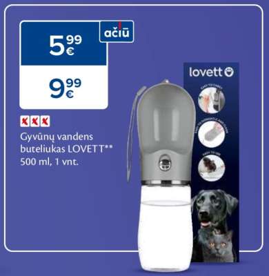 Gyvūnų vandens buteliukas LOVETT