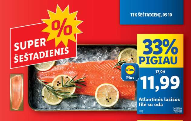 Atlantinės lašišos filė su oda