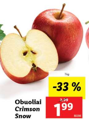 Obuoliai Crimson Snow