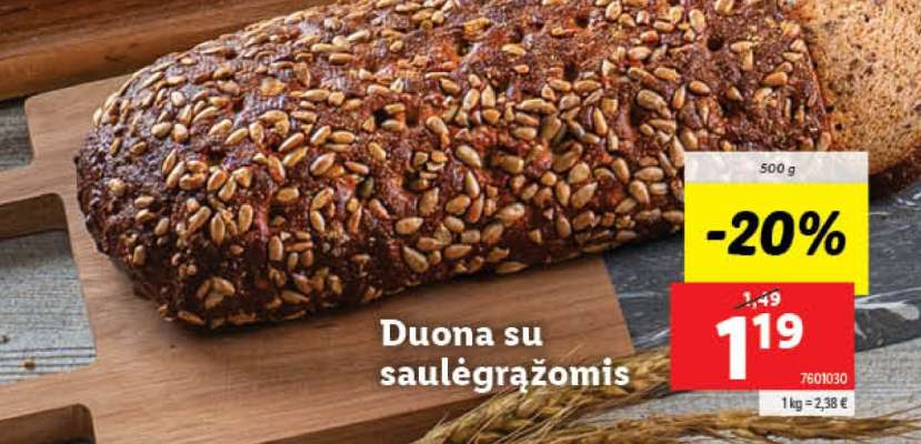 Duona su saulėgrąžomis