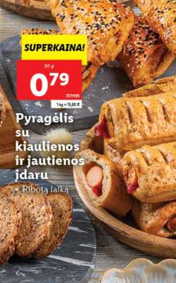 Pyragėlis su kiaulienos ir jautienos įdaru