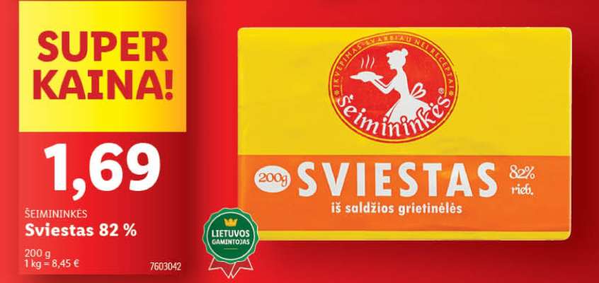 Sviestas 82%