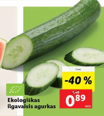 Ekologiškas ilgavais agurkas