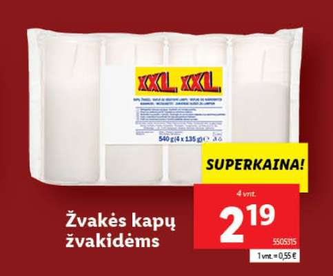 Žvakės kapų žvakidėms