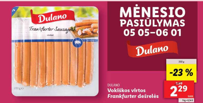 Vokiškos virtos Frankfurter dešrelės