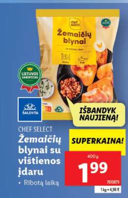 Žemaičių blynai su vištienos įdaru