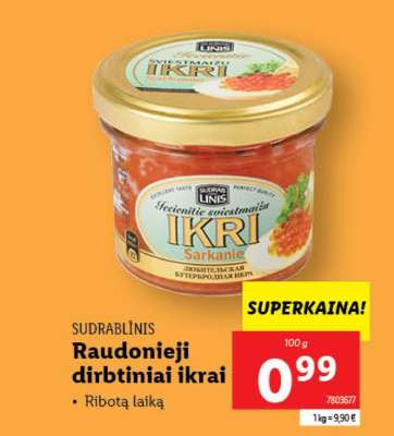 Raudonieji dirbtiniai ikrai