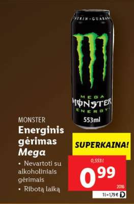 Energinis gėrimas Mega