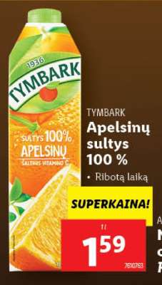 Apelsinų sultys 100%