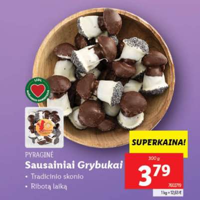 Sausainiai Grybukai
