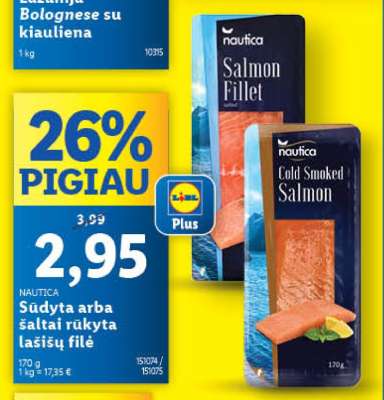 Sūdyta arba šaltai rūkyta lašišų filė