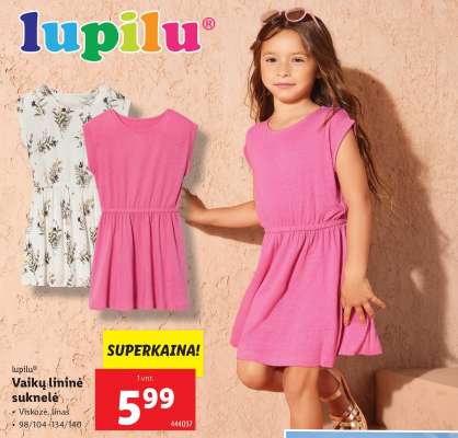 Vaikų lininė suknelė